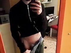 Tongue and cock out