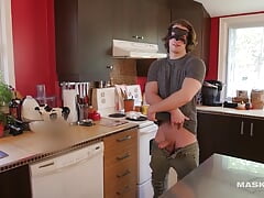 Muscle Hunk Jerks His Meat During A Party - Jake