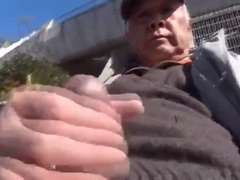 200 grandfather jack off in puplic