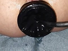 Inflatable butt plug anal gaping