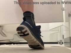 Fuck stick act while cottaging