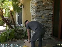 Package thief scolded with a big dick