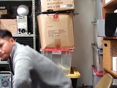 Amateur asian thief takes cumshot