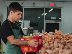 Fuckfest In Shop With Bodybuilder