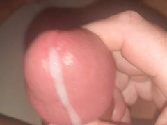 I jerked off and the cream ran down the shaft