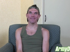 Hot and cute Joshua Kelly jerking and stroking his fat cock