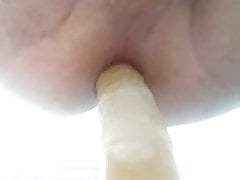 Slut fucks his ass