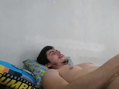 Gay handsome men, getting off, gay big white cock