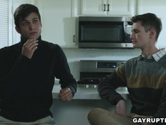 Stepbrothers 3 way intercourse with steamy neighbor Andrew Miller