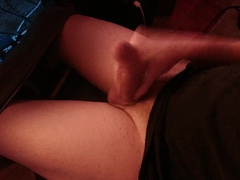 me draining off my ginormous rod onanism sesh with cum-shot