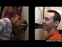 Gloryhole blowjob session with Luke Milan and Josh Diesel