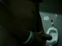 Bigcockflasher Wanking in public restroom 2