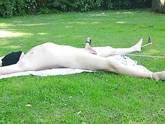 Straight Boy Tied Up Outside