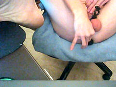 Femdom backside gimp - buttplug and Gaping Asshole