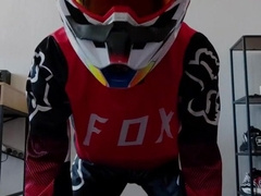 Frolicking in Mx Gear Jizz on Nike Sneakers