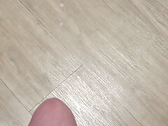 Cumming on the Floor in slow motion