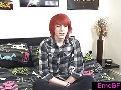 Pierced redhead twink interview