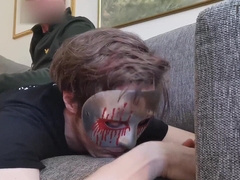 Amateurboy gets his very first flagellating bloopercam promo