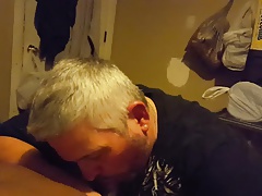 Daddy sucks black dick