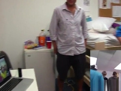 Hazing college gays get covered in jizz