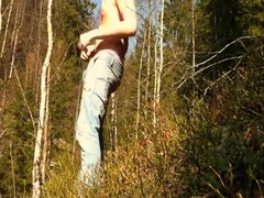 Outdoor Bus Masturbation