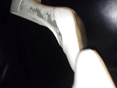 first cum in naughty girls wedding heels