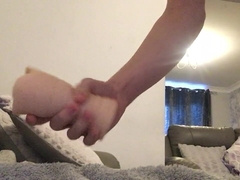 Femboy trys out fleshlight for first-ever time plus mini review