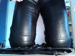 leather pants piss
