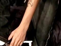 Twink shows off his toes and tugs on his rod