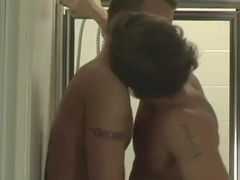 Spunky Homosexual Smooching And Blow-Job