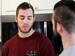 Two gay stallions feasting properly