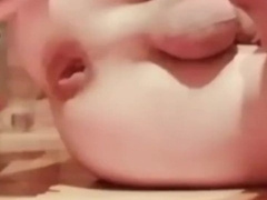 Youthful Faggot Shovels a Xxl Pear Gag down his Taut Bootie