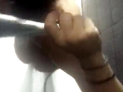 Taking hot shower with my dildo