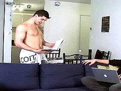 roommate tries faggot fuck-fest for the very first time