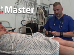 Doctor uses electro on big dick slave PREVIEW