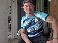 Young guy gives a deep throat to his straight friend and takes it bareback