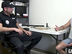 Hot suspect de-robe searched and disciplined with humid trouser snake