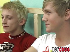 Anal sex with blond twinks Ian Graves and Hayden Chandler