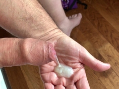 George Having Some Joy With His Fresh Plaything - Degustating His Own Spunk