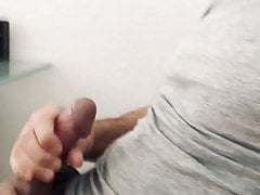 Shooting a big load on my shirt