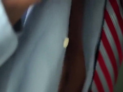 Suited Step daddy jerk off