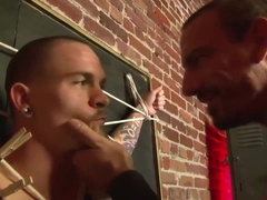 Whipping fucking and punching his slave - Factory Video