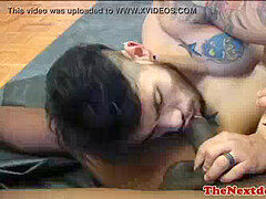 muscled black wolves in threesome