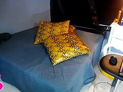 Cum on stomach and went to bed