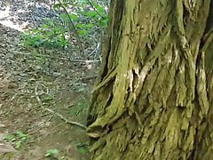 Nackt durch den Wald wandern...