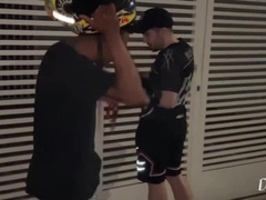 I gave it to the delivery man who came to bring my purchase (FINISH ON CRIMSON)