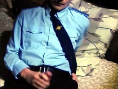 Uniformed police knead