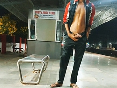 Monstrous jizz-shotgun fat pop-shot at railway station