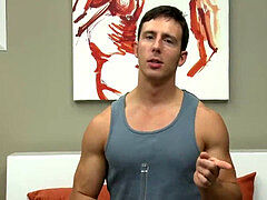 beefy man solo with dildo and fleshlight