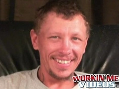 Mature amateur teased and fondled before stroking his cock